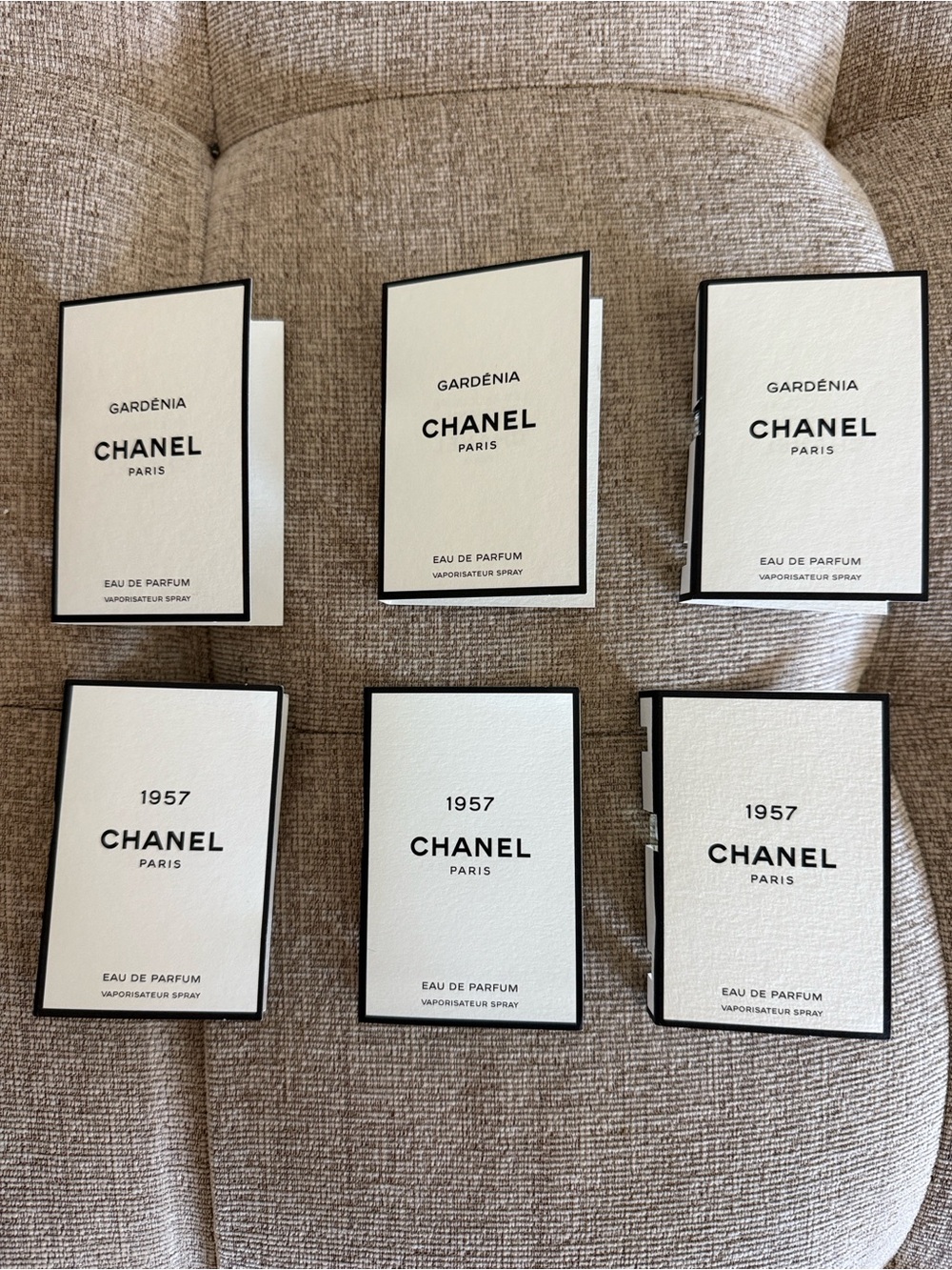 Chanel Gardenia & 1957 Fragrance Sample Booklets
